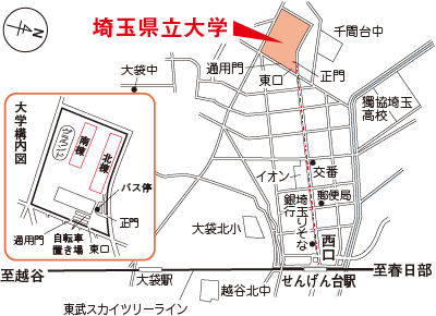 埼玉県立大学の地図